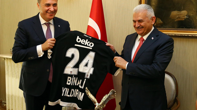 Başbakan Yıldırım, Beşiktaş Kulübü Başkanı Orman'ı kabul etti