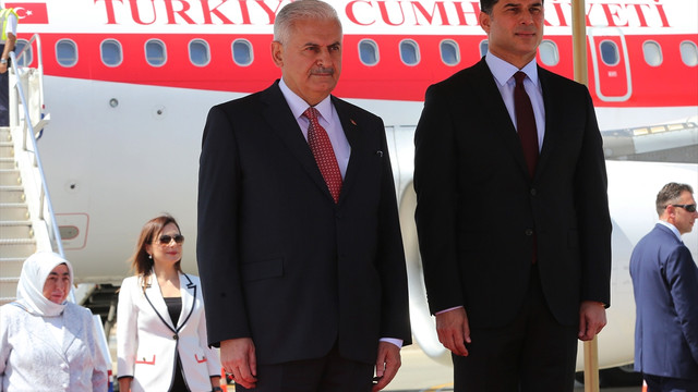 Başbakan Yıldırım KKTC'ye geldi