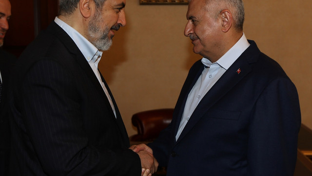 Başbakan Yıldırım, Meşal'i kabul etti