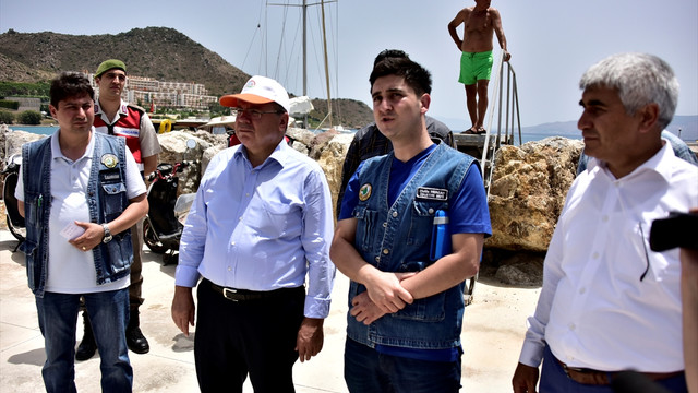 GÜNCELLEME - Bodrum'da makilik alanda çıkan yangın