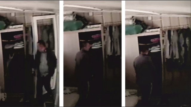 Bursa'da iş yerindeki hırsızlık güvenlik kamerasında