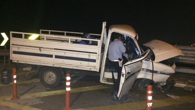 Bursada trafik kazası: 1 ölü, 2 yaralı