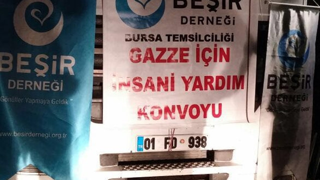 Bursa'dan Gazze'ye yardım tırı