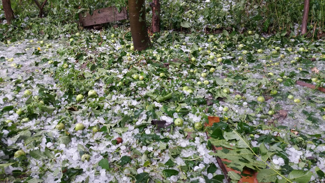 Çorum'da dolu yağışı