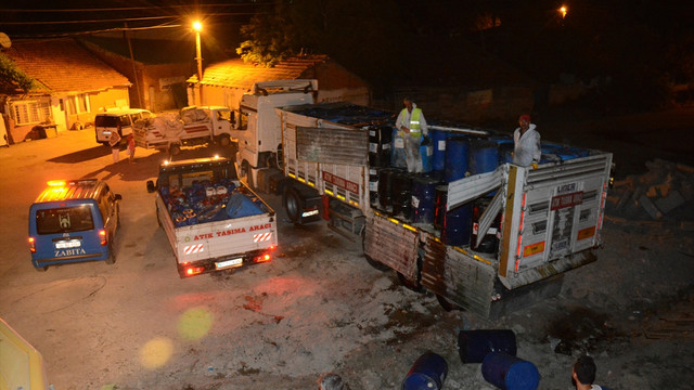 Dereye kimyasal madde boşaltan şüpheli yakalandı