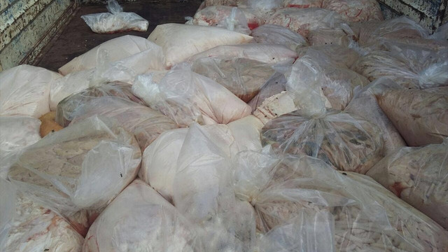 Diyarbakır'da 1 ton kaçak sakatat ele geçirildi