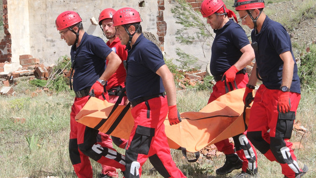 Elazığ'da gerçeği aratmayan tatbikat