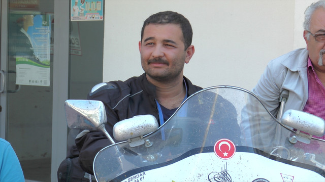 Engelliler için motosikletiyle Türkiye'yi dolaşıyor