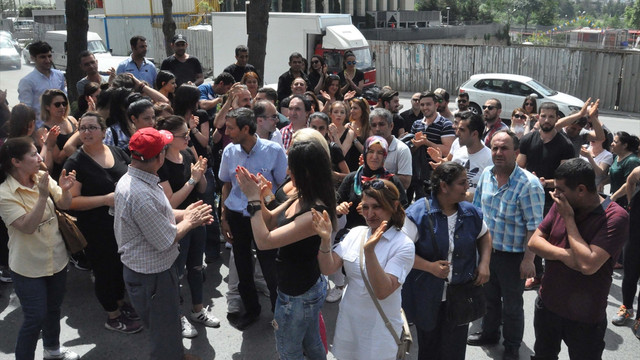 Fitness salonu çalışanlarından protesto