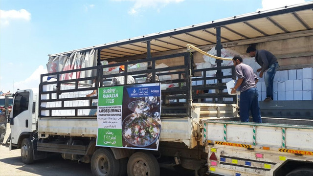 Halep'e ramazan yardımı