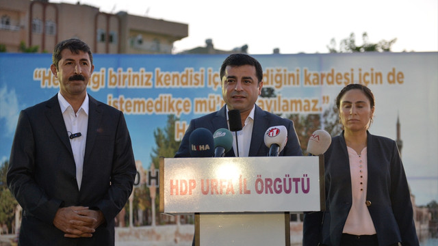 HDP Eş Genel Başkanı Demirtaş Şanlıurfa'da: