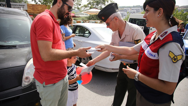 Jandarmadan Babalar Günü sürprizi