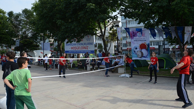 Karadeniz sahilinde Ramazan Ayı Spor Şenliği başladı