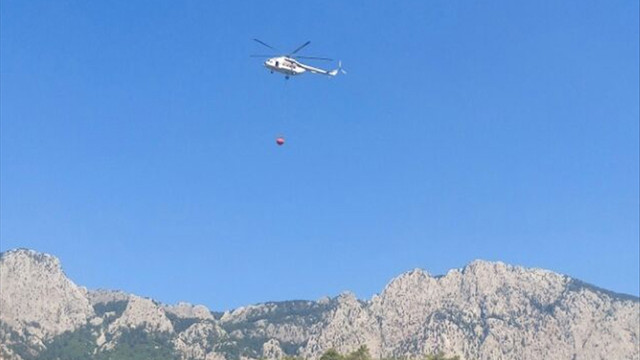 Kemer'de orman yangını