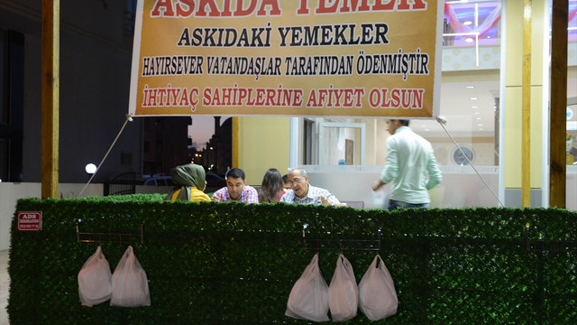Kilis'te askıda yemek uygulaması başlatıldı