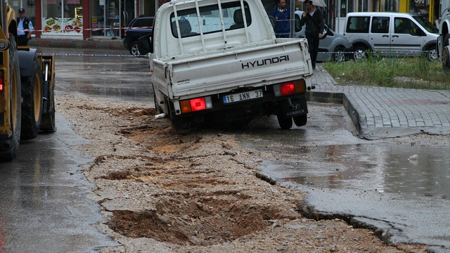 Kırklareli sağanak yağışın etkisi altında