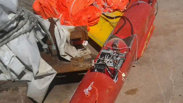 Kocaeli'de balıkçıların ağına İHA takıldı