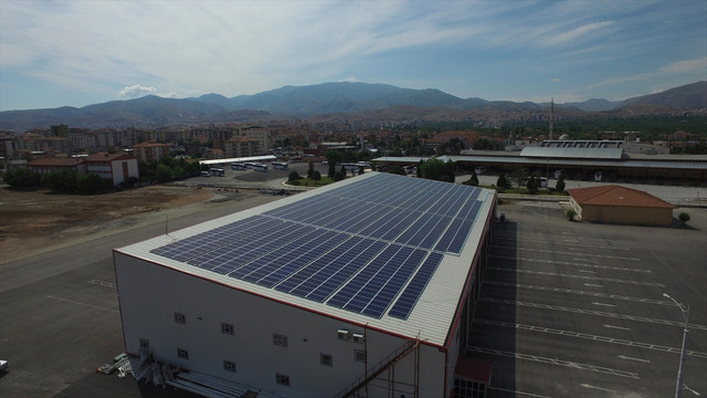 Malatya'da kurulan santral elektrik üretimine başladı