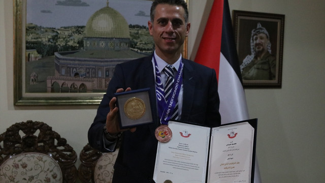 Milli tekvandocuya Filistin’den altın madalya