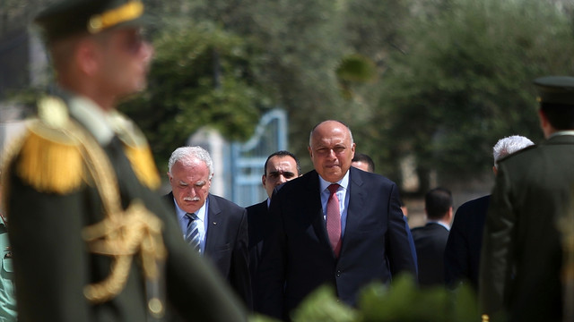 Mısır Dışişleri Bakanı Şükri, Ramallah'ta