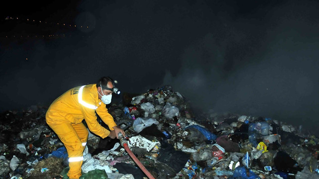 Muğla'da çöplük yangını