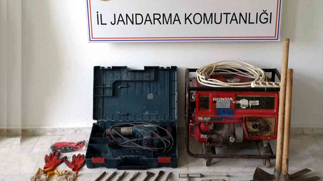 Muğla'da kaçak kazı operasyonu