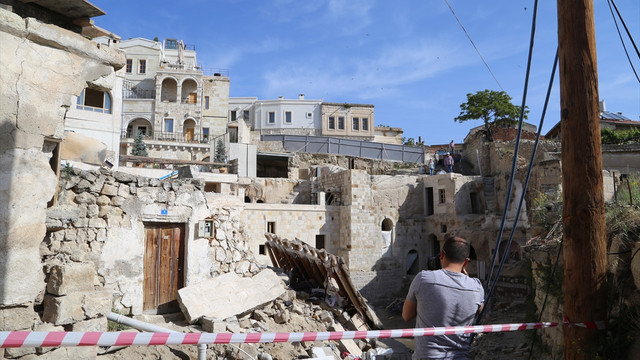 Nevşehir’de Suriyelilerin kaldığı ev çöktü: 10 yaralı