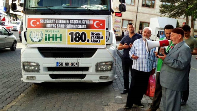 Nevşehir'den Suriye'ye un yardımı