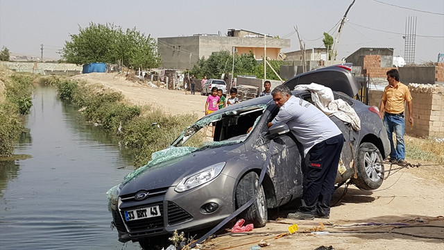 Nusaybin'de otomobil su kanalına düştü: 2 ölü