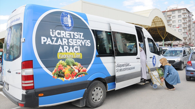 Pazardan alışveriş yapanlara özel servis