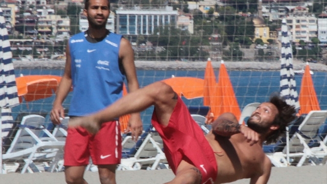 Plaj Futbolu Milli Takımı, Alanya'da kampa girdi