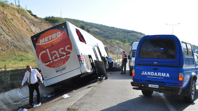 Samsunda trafik kazası:  37 yaralı