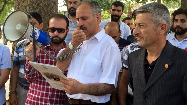 Şanlıurfa'da İsrail'e tepki