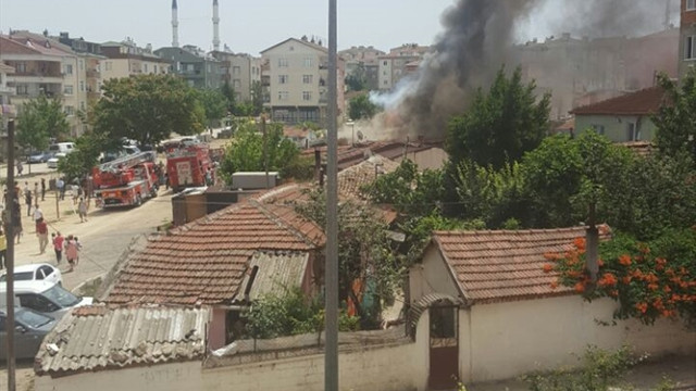 Silivri'de yangın