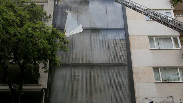 Şişli'de iş yeri yangını