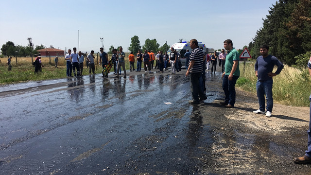 Tekirdağ'da trafik kazası: 1 ölü, 1 yaralı