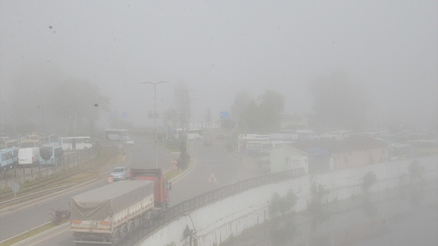 Zonguldak’ta yoğun sis