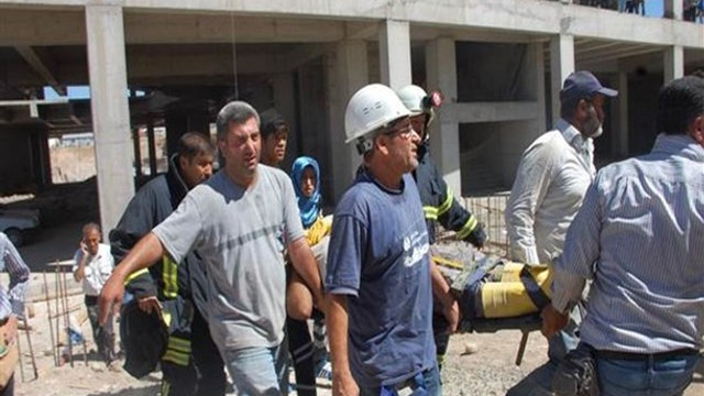 Adıyamanda AVM inşaatında göçük