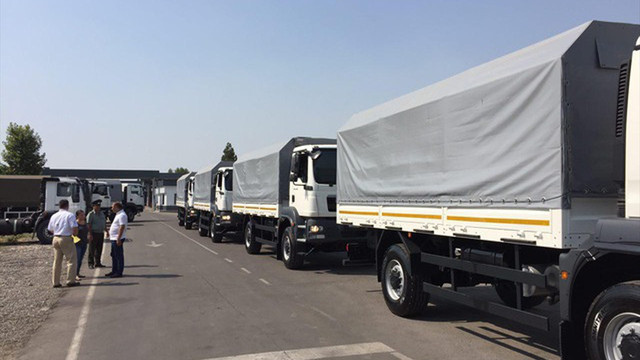 ABD'den Özbekistan'a kamyon desteği