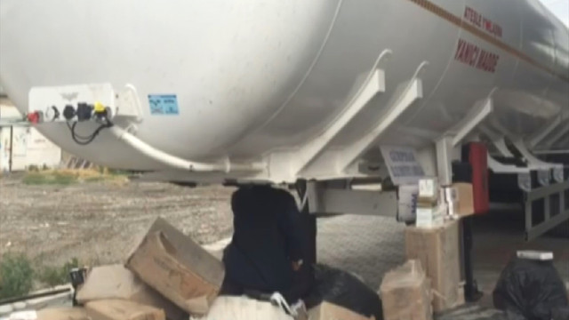 Akaryakıt tankerinde sigara kaçakçılığı