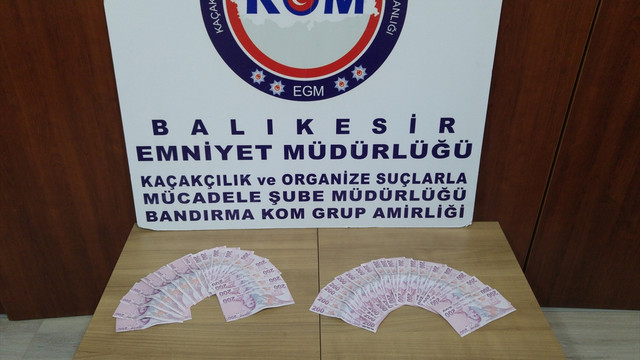 Balıkesir'de sahte para operasyonu