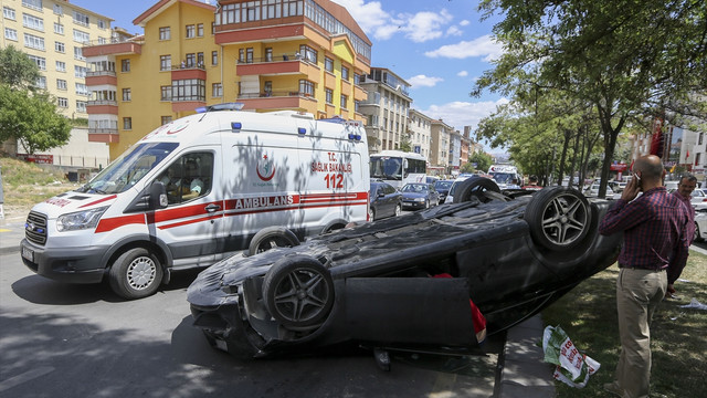 Başkentte trafik kazası: 4 yaralı