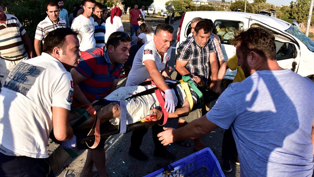 Bodrum'da trafik kazası: 2 yaralı