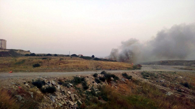 Bursa'da çöplük yangını