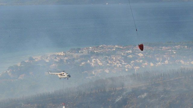 GÜNCELLEME - Çanakkale'de orman yangını