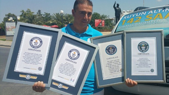 Cem Karabay, Guinness sertifikasını aldı