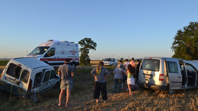 Edirne'de trafik kazası: 4 yaralı