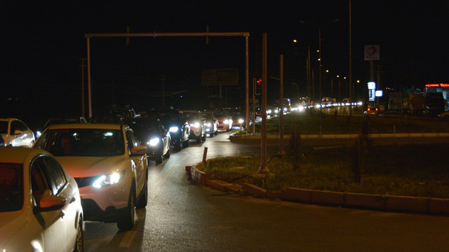 Edremit Körfezinde araç yoğunluğu