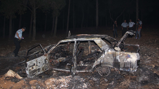 Gaziantep'te araç yangını