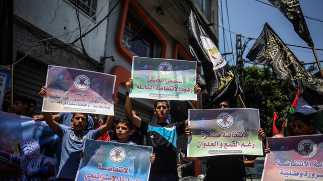 Gazze'de El-Halil'le dayanışma gösterisi